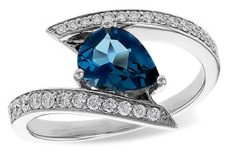 A293-10306: LDS RG 1.04 LONDON BLUE TOPAZ 1.28 TGW (8x6MM)