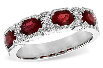 H208-56705: LDS WED RG 1.66 RUBY 1.84 TGW (5x4MM RUBY)