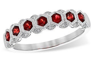 H208-63051: LDS WED RG .52 RUBY .59 TGW