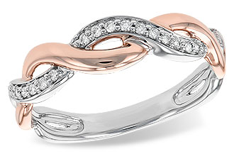 K204-03014: LDS DIA WED RG .10 TW (ROSE & WG)